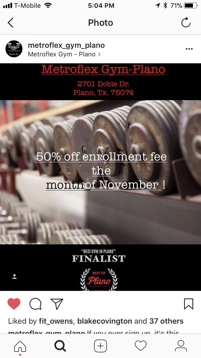 Ryanclose8's tweet photo. Take advantage of our special this month! #metroflexplano #gym  #family #america #dallas #plano #texas @METROFLEX_PLANO https://t.co/iiDVjSNFvx
