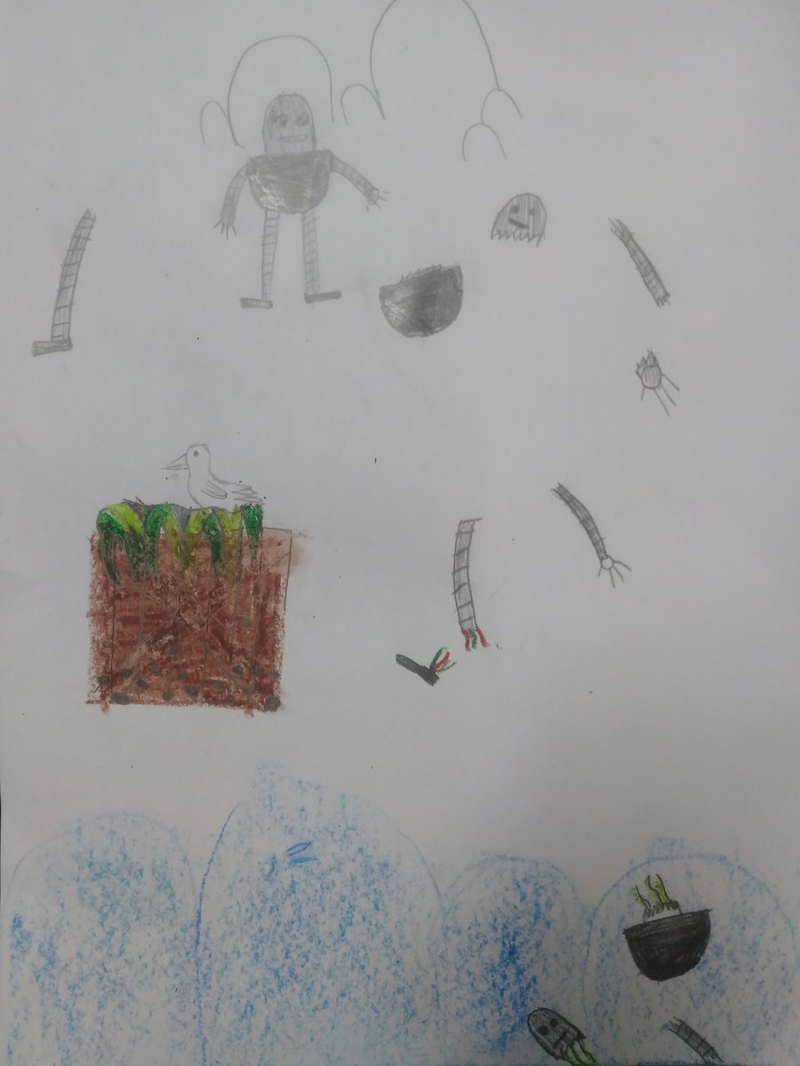 MrsHs_Team's tweet photo. Milla's robot gravesite. https://t.co/J093emLRFk