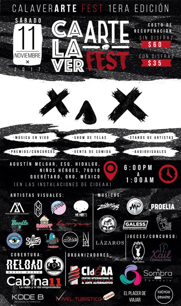 NUEVA PRESENTACIÓN - Lázaros tocará este sábado 11 de noviembre en el Calaverarte FEST.