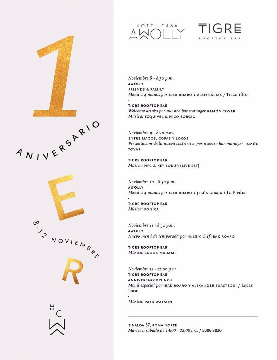 hotelcasaawolly's tweet photo. ¡Ven y celebra con nosotros esta semana de aniversario! 🎉 https://t.co/L9ygvy8xbu