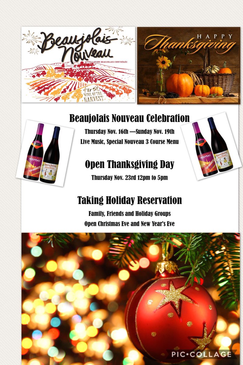 retrobistro's tweet photo. Let the parties begin
New Fall Wine Party, 
Open Thanksgiving and then
The Holidays are here!

Booking Holiday Parties...
Call 815-893-4465 https://t.co/IZGyb7EVSy
