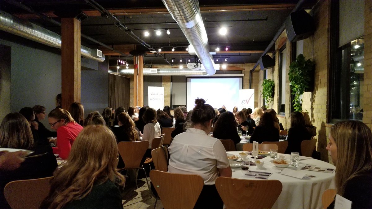 georganneb's tweet photo. Fantastic turnout at the @EqualVoiceTO #cocktailsandconversation networking event at the #SpokeClub! #cdnpoli https://t.co/kPSduFnDPI