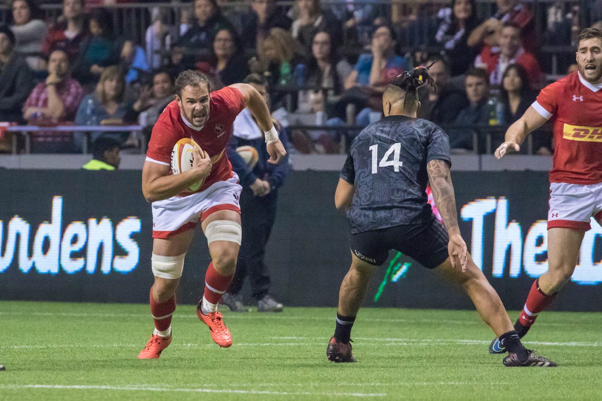 RugbyCanada's tweet photo. Enjoyed last Friday's #CANvMAB at @bcplace? Get your tickets for Jan 27 when Canada looks to qualify for #RWC2019! https://t.co/mQhLQXxMwj https://t.co/wXHPugp5ND