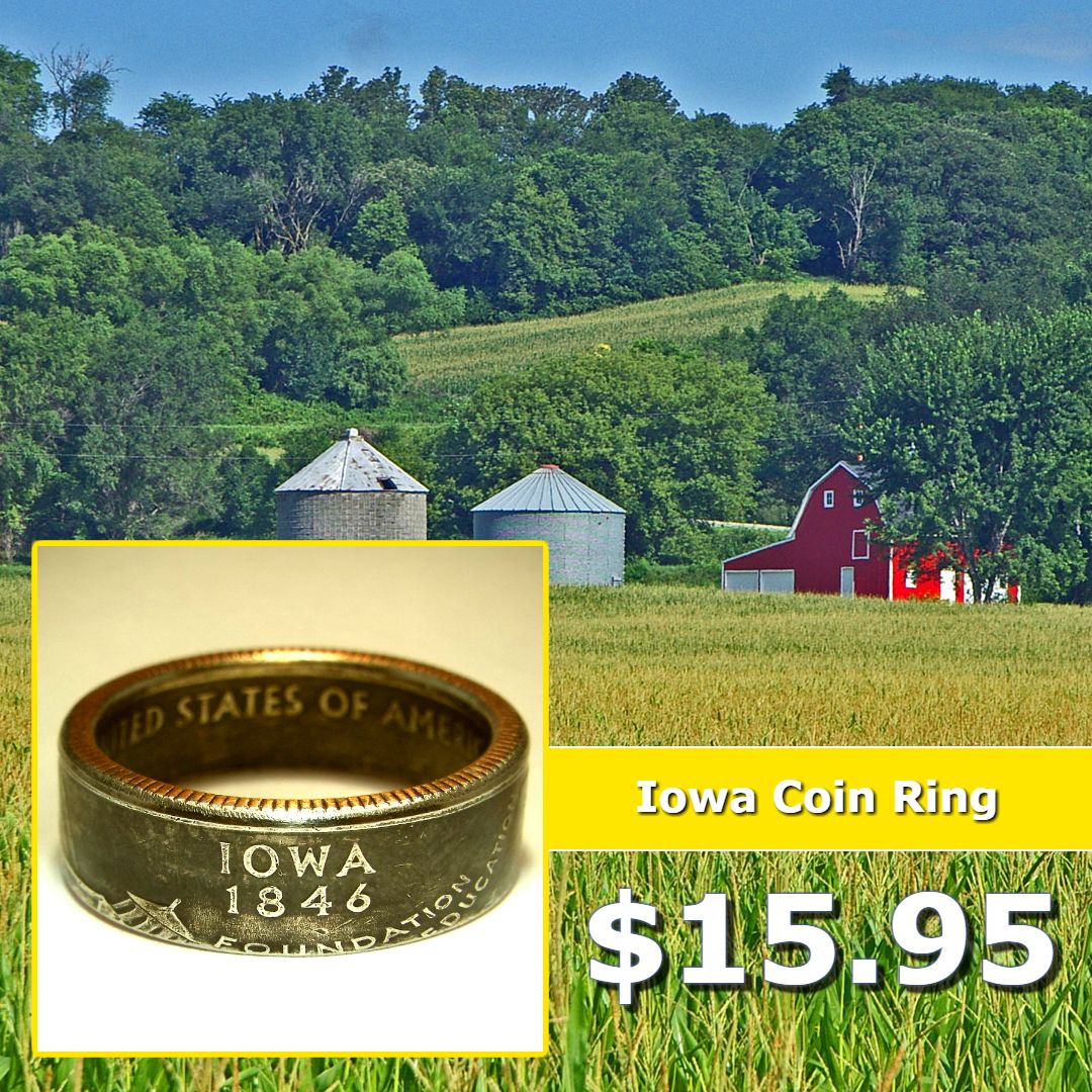 texaskcreations's tweet photo. Check out this #Iowa #Coin #Ring. Handmade from a #Quarter, show the liberties you prize and rights you maintain.

https://t.co/pqdrl9l7fC https://t.co/u2IYObrRYe