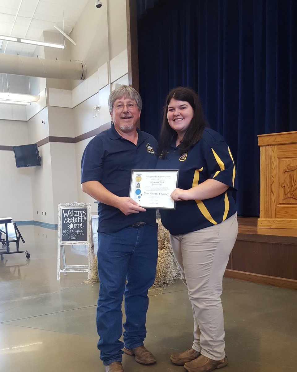 atucffa's tweet photo. This weekend two of our officers attended the Arkansas FFA Alumni conference held at the Bismarck High School. #ATUCFFA #ATUagri https://t.co/eUIYqTesjl