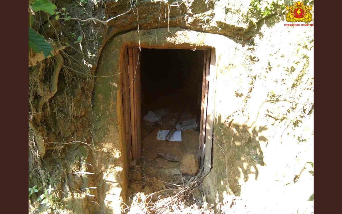 #Rakhine news.TEXTBOOK EXAMPLE.Nov-06 2017 Found secret tunnel of #ARSA's Safe house near Maungdaw,northern Rakhine.Who are Genocide?