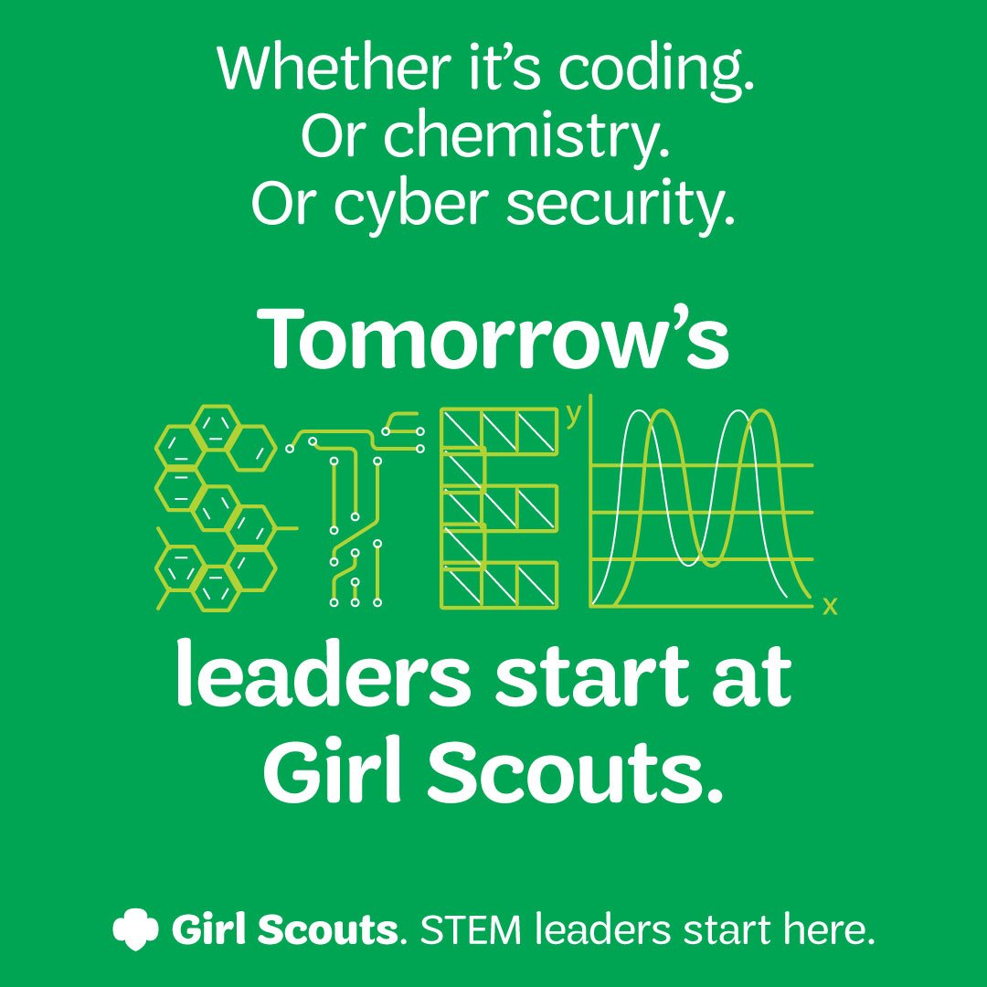 BIG NEWS! <a href="/girlscouts/">Girl Scouts</a> has a new initiative to put 2.5M girls through a progressive STEM pipeline by 2025: goo.gl/sCSmh9 #DF17