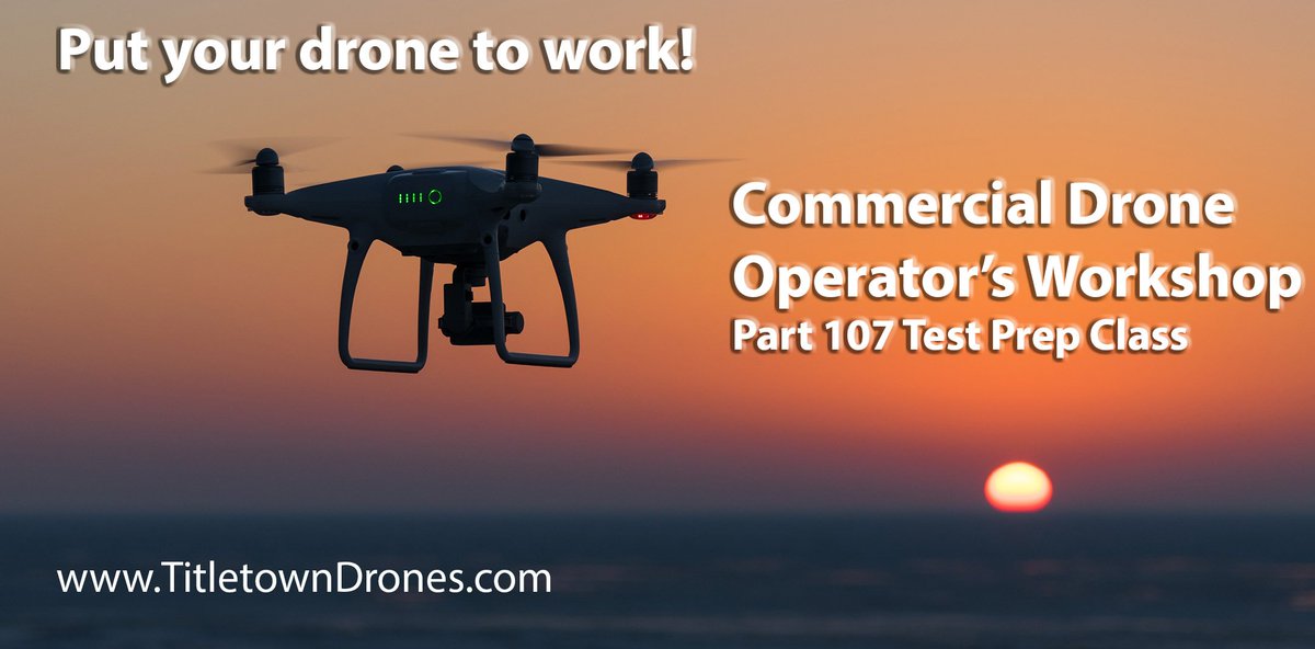 community_cop's tweet photo. Put your drone to work! Join me for a commercial drone operators class on Nov. 11th. Only 4 days left to register. https://t.co/KE8VxwoiZt https://t.co/mZAsEhqI2m