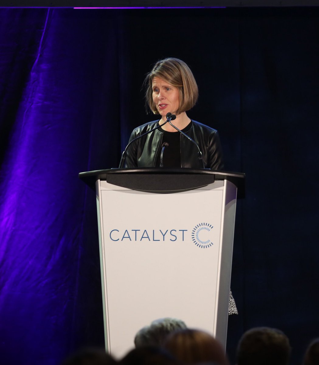 CatalystInc's tweet photo. “Every person in this room is a leader. What we do, what we say, and how we choose to be #inclusive, matters,” @TanyavanB. #CCH2017 https://t.co/RFt6wDOtpO