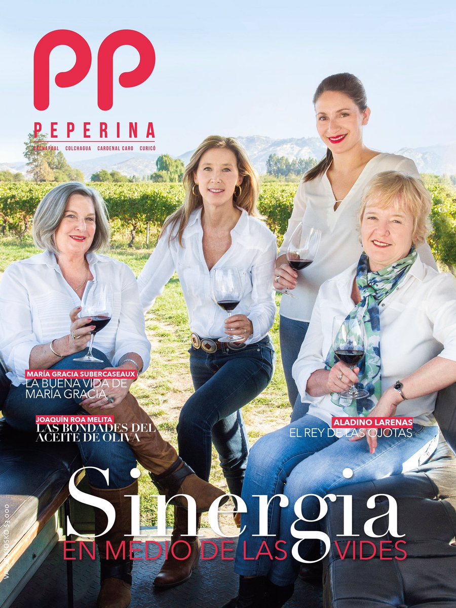 RevistaPeperina's tweet photo. Nueva edición! ❤️
@CasaColchagua @Vino_Bello @TerraVinaChile @LauraHartwig_ https://t.co/AWfsf6kFos