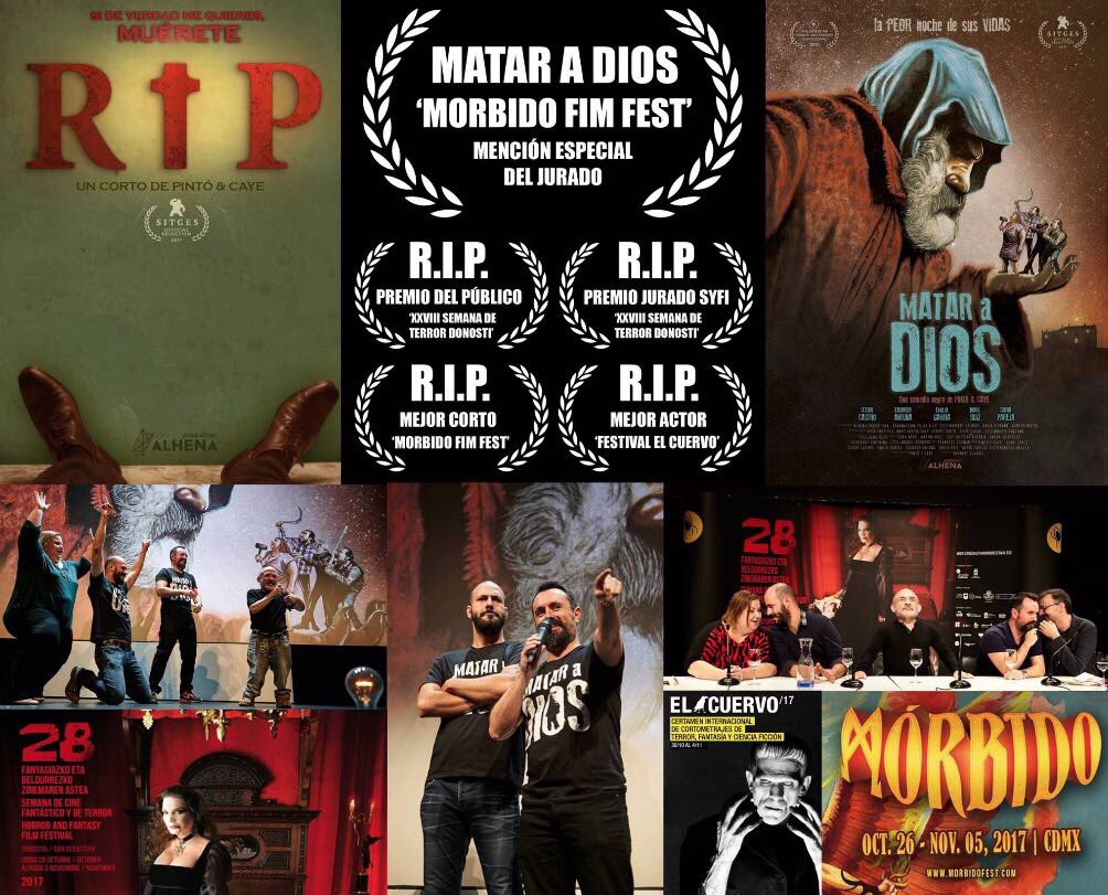 traplikedave's tweet photo. 5 #días #4 festivales #5 premios para #mataradios &amp; #rip orgullosa de formar parte de el @AlhenaProd @horrorfestival @morbidofest @SYFY https://t.co/nj6Shz2K1j