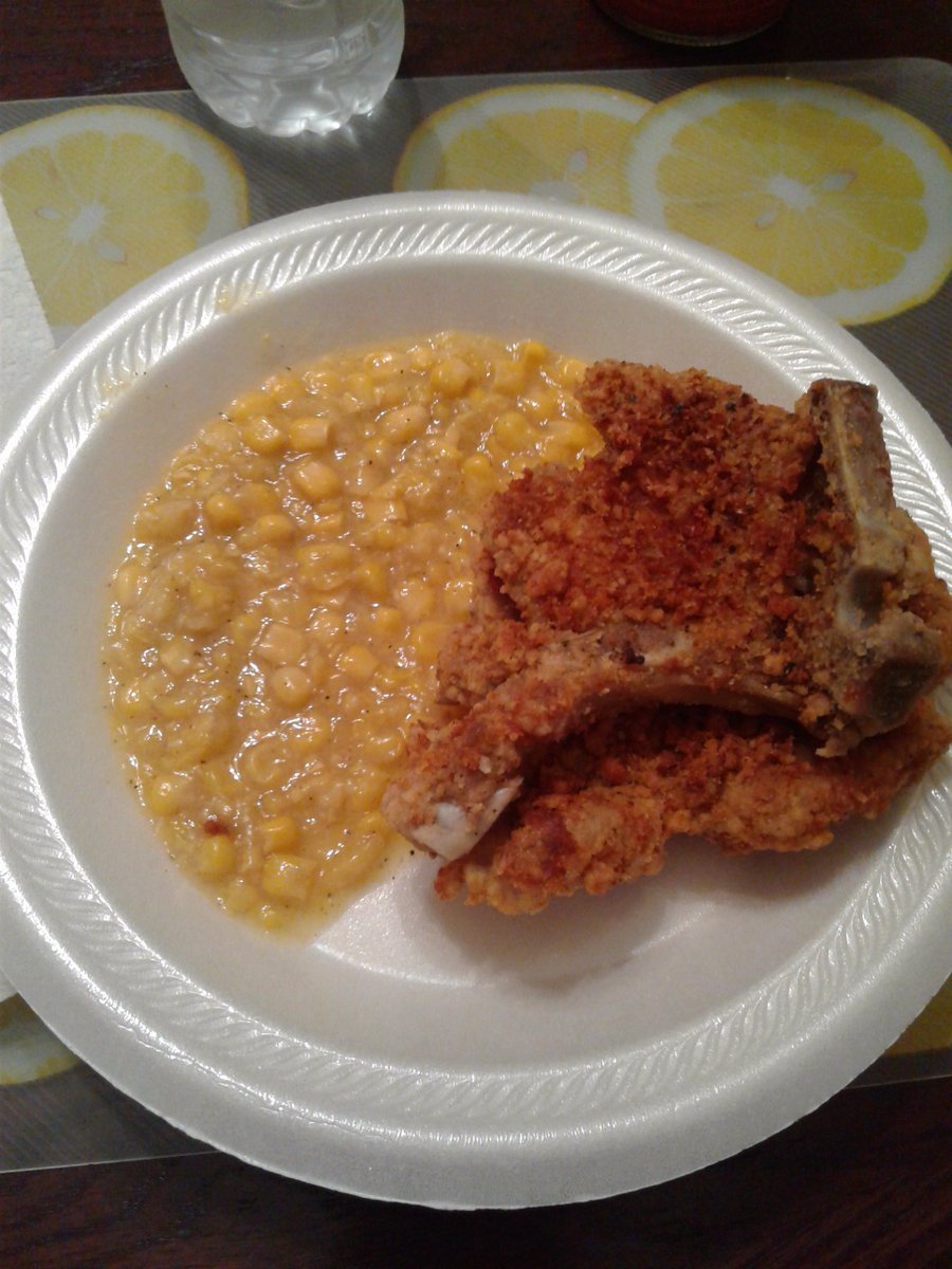 EatiiApp's tweet image. #porkchop #corn