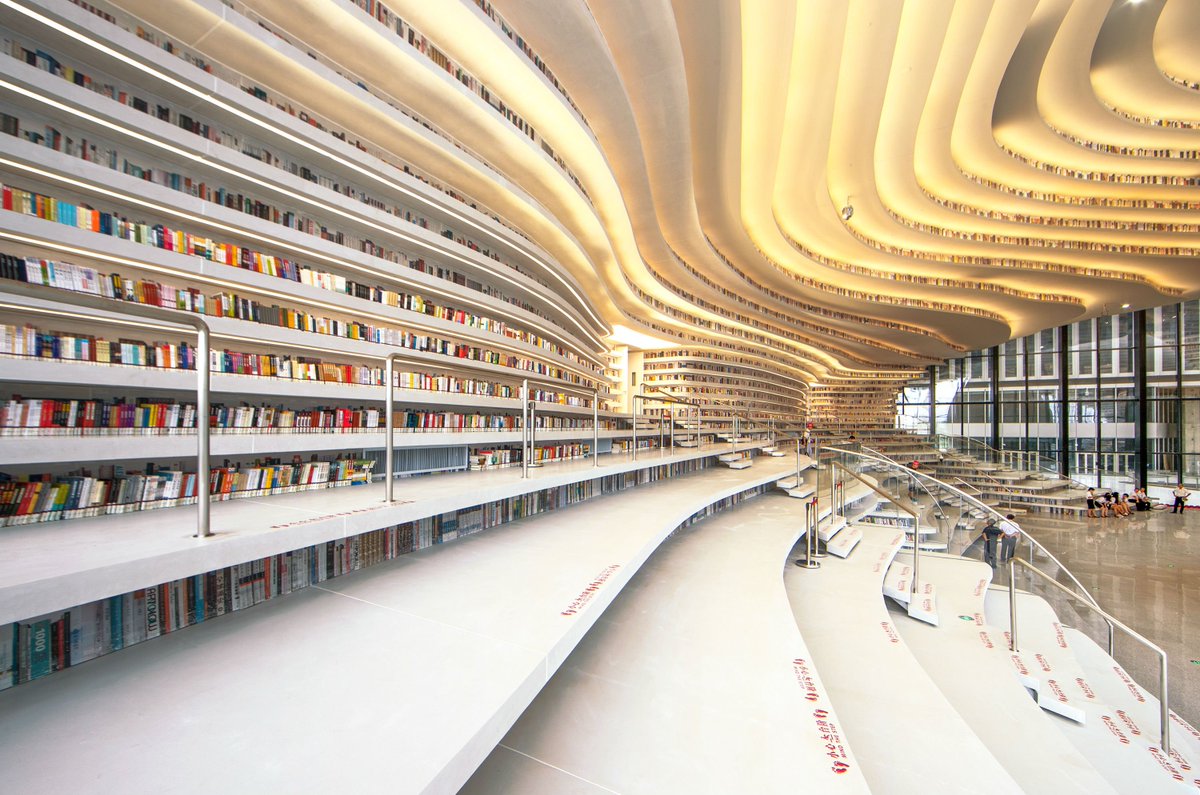 CandiedPlums's tweet photo. The Binhai New Area library, touted as the 'eye of Binhai', has become a new cultural landmark and tourist destination in Tianjin. https://t.co/OOJzNvvpZZ