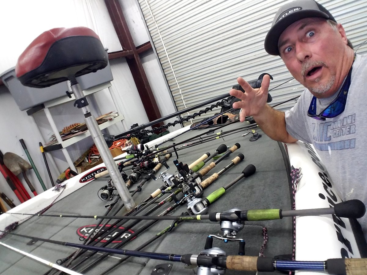 Rick_Denton_'s tweet photo. What a mess. @YUMFishing @Kistler_Rods @BanditLures @MotorGuideCo @LivingstonLures https://t.co/4fkmmsf3HY