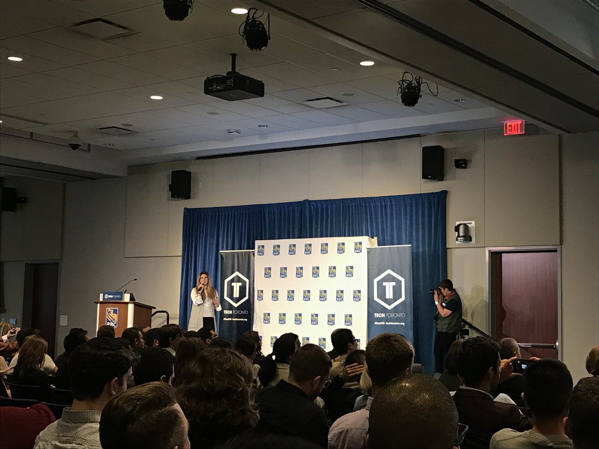 AlinaVia's tweet photo. Another interesting talk at #TechTO by @D_Asterra #disruption #valuecreation #innovation #unstructureddata https://t.co/t9uNIDAx9m