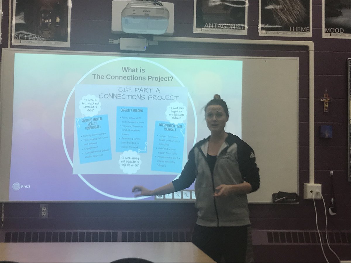 stjp2cs's tweet photo. @teacherBalla sharing about the #ConnectionsProject to our #ParentCouncil https://t.co/QNR4jFZ5rW