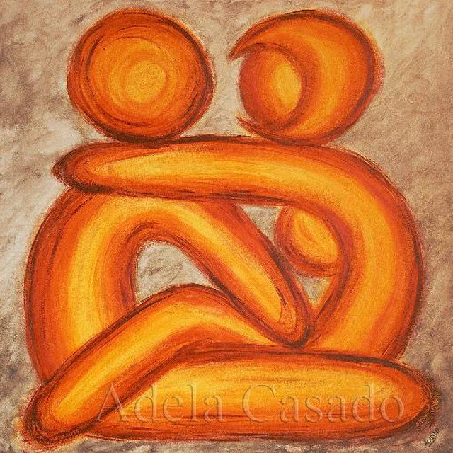 cfpedemonte's tweet photo. LOVERS  #artist Adela Casado  #painting - #moon &amp; #sun - #female &amp; #male - #abstraction #strokes #couple #passion https://t.co/ZbXkjZmADq