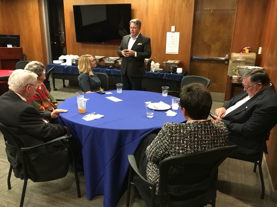 AL_League's tweet photo. The League held its third of nine Legislative Dinners tonight. We greatly appreciate Rep. Sanderford for joining us in Huntsville! https://t.co/mMJHdaRcJF