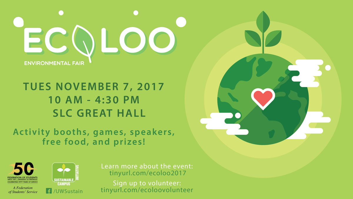 UWEcologyLab's tweet photo. ECOLOO is happening tomorrow! Stop by our booth for some fun prizes and trivia! 
https://t.co/F5igFYXWrP https://t.co/P9fJyJ4Iu9