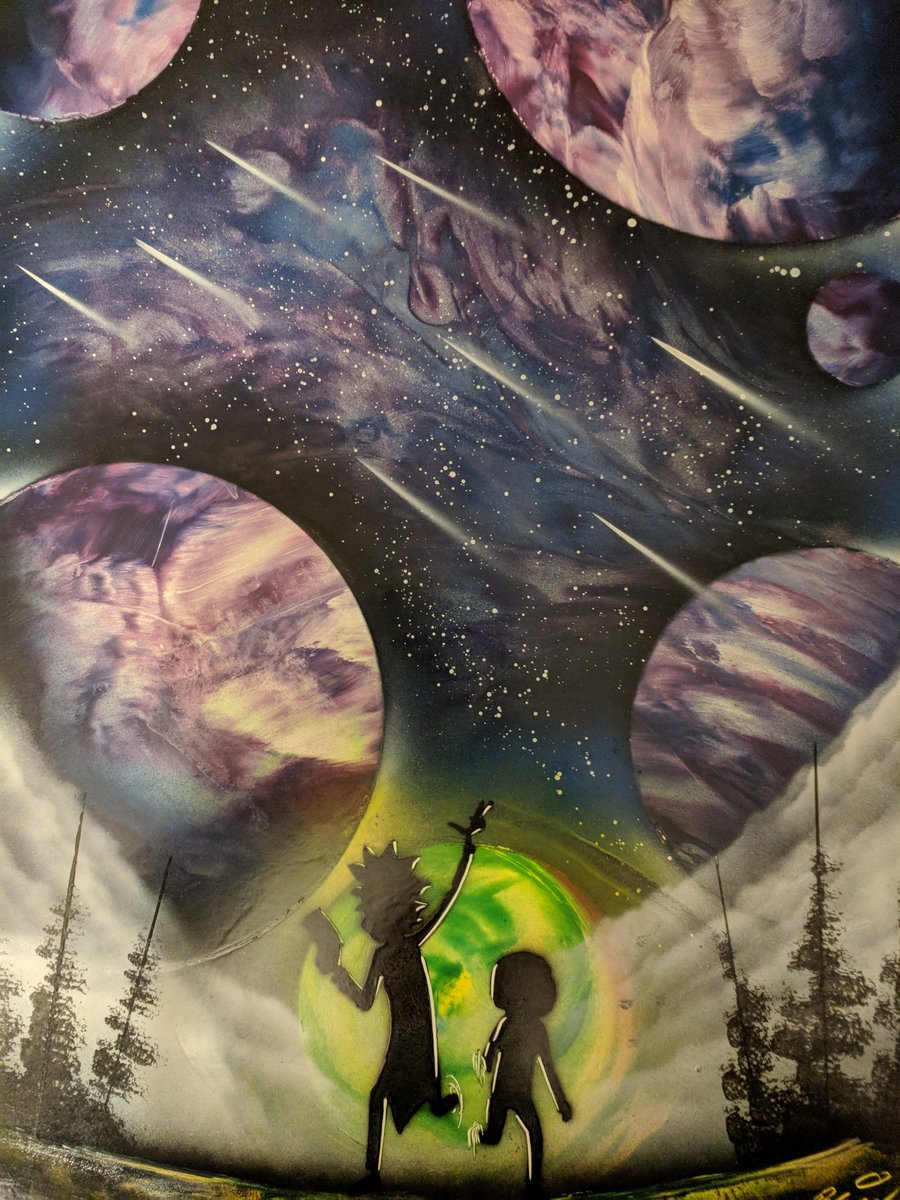 fillier's tweet image. Found a guy doing spray paint art in on Fremont St. in Vegas...amazing work!