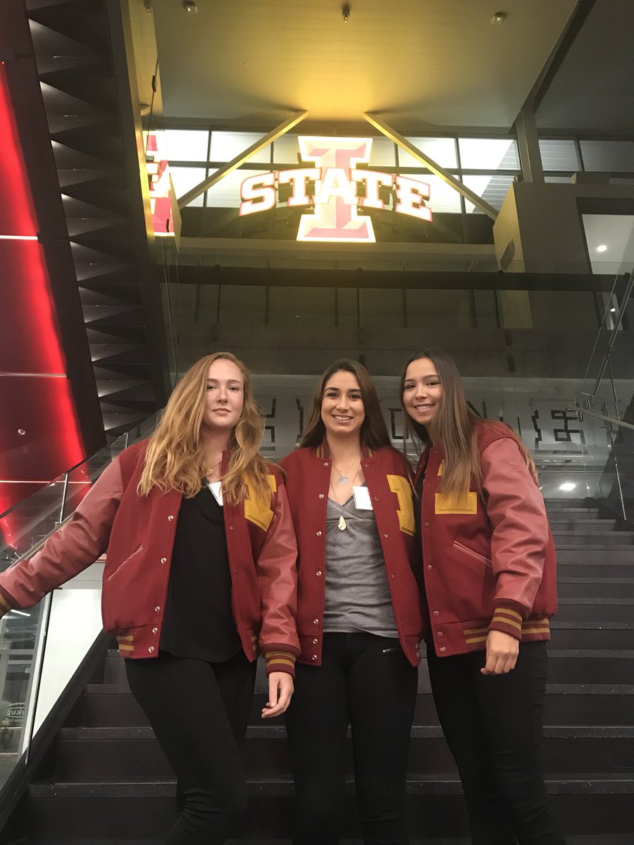 Congratulations to Maty, Karen, and Rita on receiving their letter jacket #OnceACycloneAlwaysACyclone #ISULetterJacket