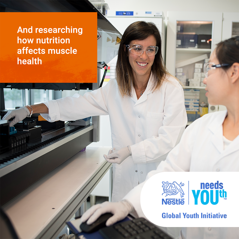 Laura pursued her passion for nutrition through a PhD at Nestlé. #NestléNeedsYOUth