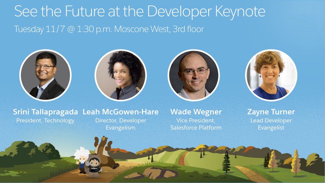 SalesforceDevs's tweet image. Get an exclusive peek into the future of Salesforce development at the #DF17 Developer Keynote! Bookmark it now: sforce.co/2ygqDuL 👀