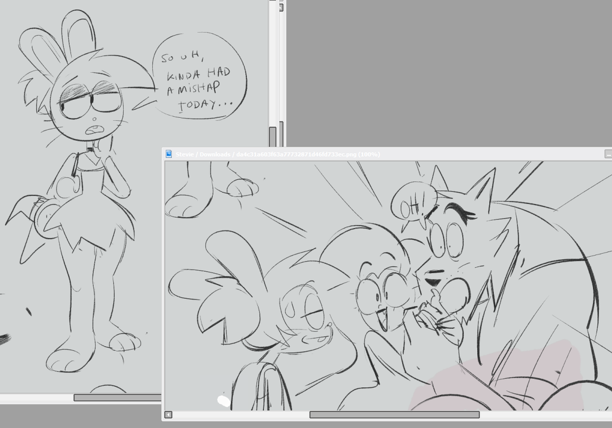 ddumb idea i had about enid going home after turning into a bunny LOL 