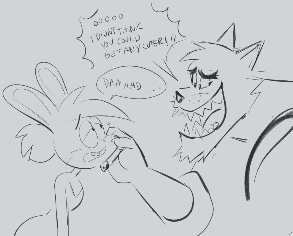 ddumb idea i had about enid going home after turning into a bunny LOL 