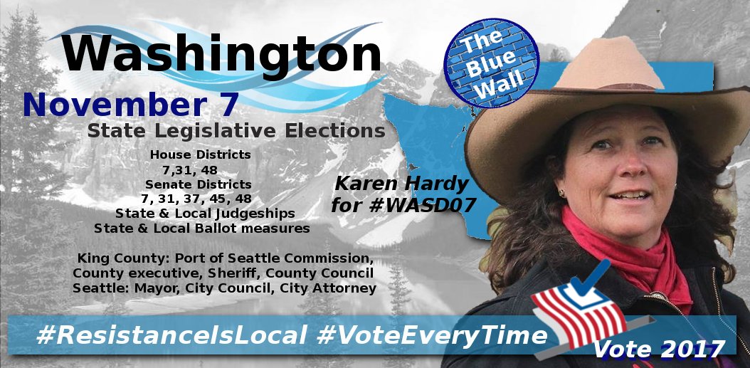 decaro_nick's tweet photo. #WA #NovemberElections #WAleg #GOTV #WASD07 Let's make the Blue Wall! State election info: https://t.co/gXGCqOGZgx https://t.co/rIiPDkYbtW