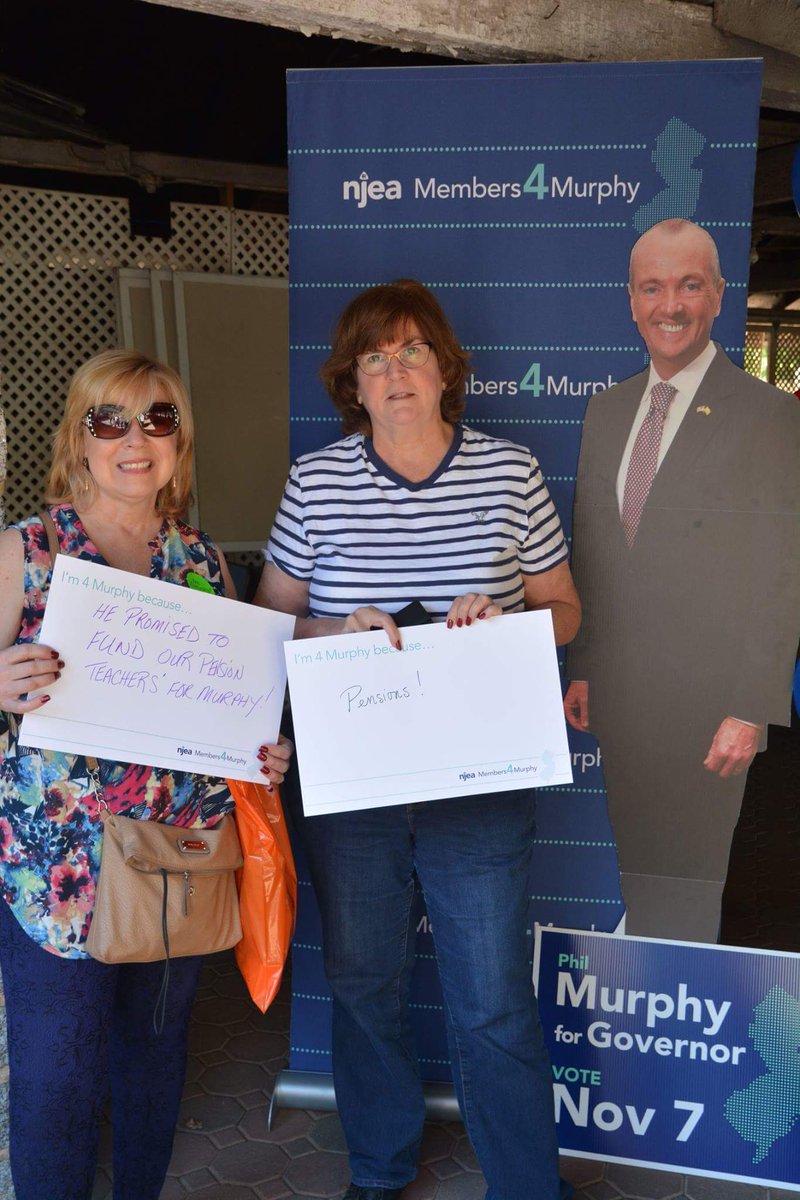 .@PhilMurphyNJ  #M4M <a href="/njea/">NJEA</a>. Time for change, we remember, it's almost November #njea