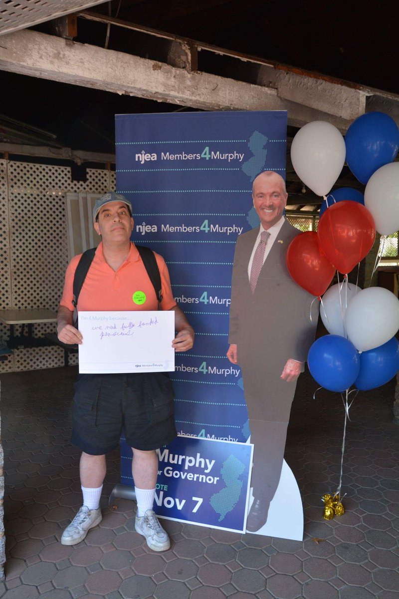 .@PhilMurphyNJ  #M4M <a href="/njea/">NJEA</a>. Time for change, we remember, it's almost November #njea