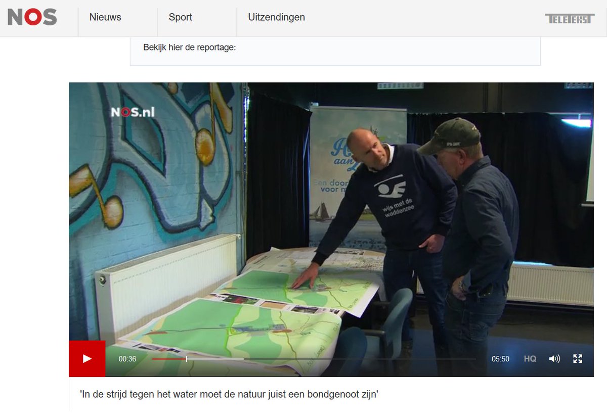 <a href="/NOS/">NOS</a> <a href="/Nieuwsuur/">Nieuwsuur</a>: Natuur bondgenoot bij strijd tegen water. Oa met bijdrage Hessel Hiddema <a href="/HolwerdaanZee/">Holwerd aan Zee</a>. Check: bit.ly/2A1FiHo