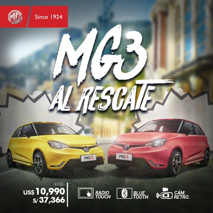 Nunca es tarde para encontrar al compañero ideal.😎
Ven por tu MG3. Te esperamos en el MOTORSHOW. desde las 11am hasta las 11pm  :)