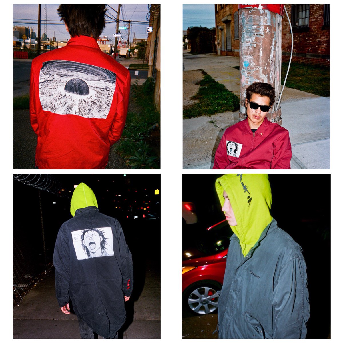 supreme akira jacket red