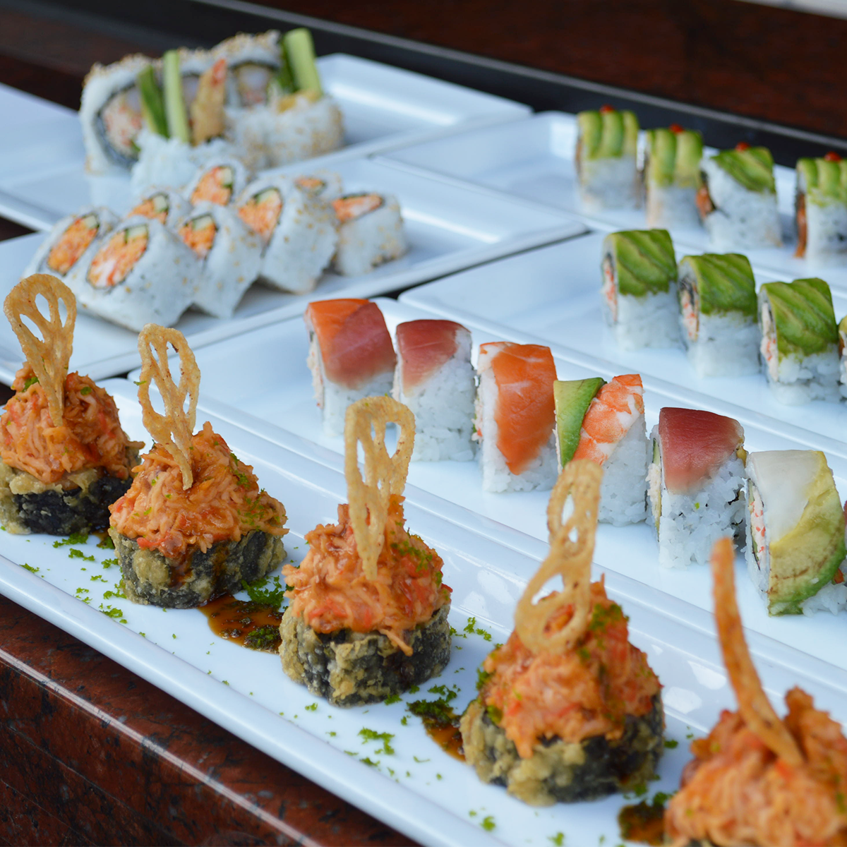RAsushi's tweet photo. We wonder if whoever invented sushi knew what a gift they were giving the world. #ExploreYourRAside https://t.co/MKGmC9dgc2