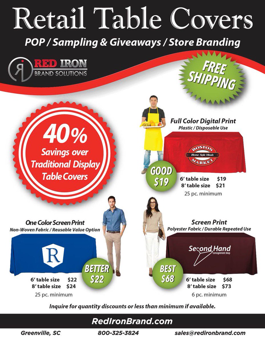 RedIronBrand's tweet photo. The Holiday #Retail Season is here &amp; what better way to grow your #brand &amp; 4th qtr. #sales than with 40% savings on in-store #Advertising. https://t.co/k0MEjfoCxt