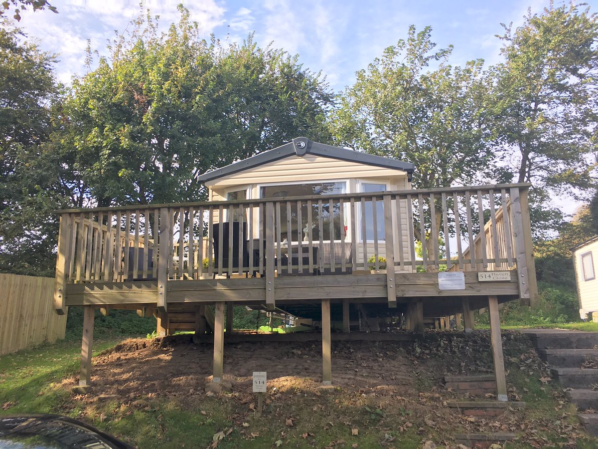 8 Berth caravan available this week £70 a night #October #halfterm #caravanhire #pembs #tenby #wales #Halloween