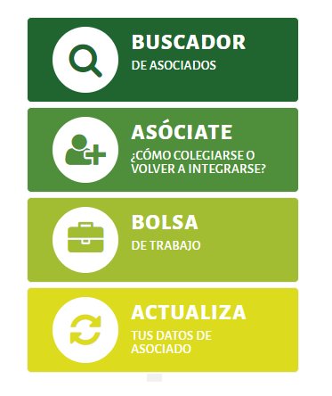 Entérate de cómo funcionan las aplicaciones pensadas para nuestros colegiados. Buscador de asociados, bolsa de trabajo y mucho más.