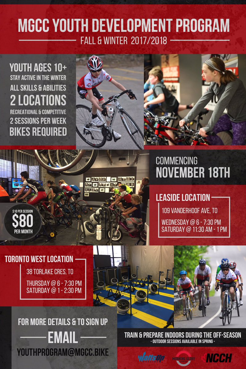 Calling all Toronto Youth!! Now you can stay in shape over the ❄️ with <a href="/MGCCYouth/">MGCCYouth</a> <a href="/MGridetoronto/">Morning Glory C. C.</a> Indoor Cycling Youth Development Program!