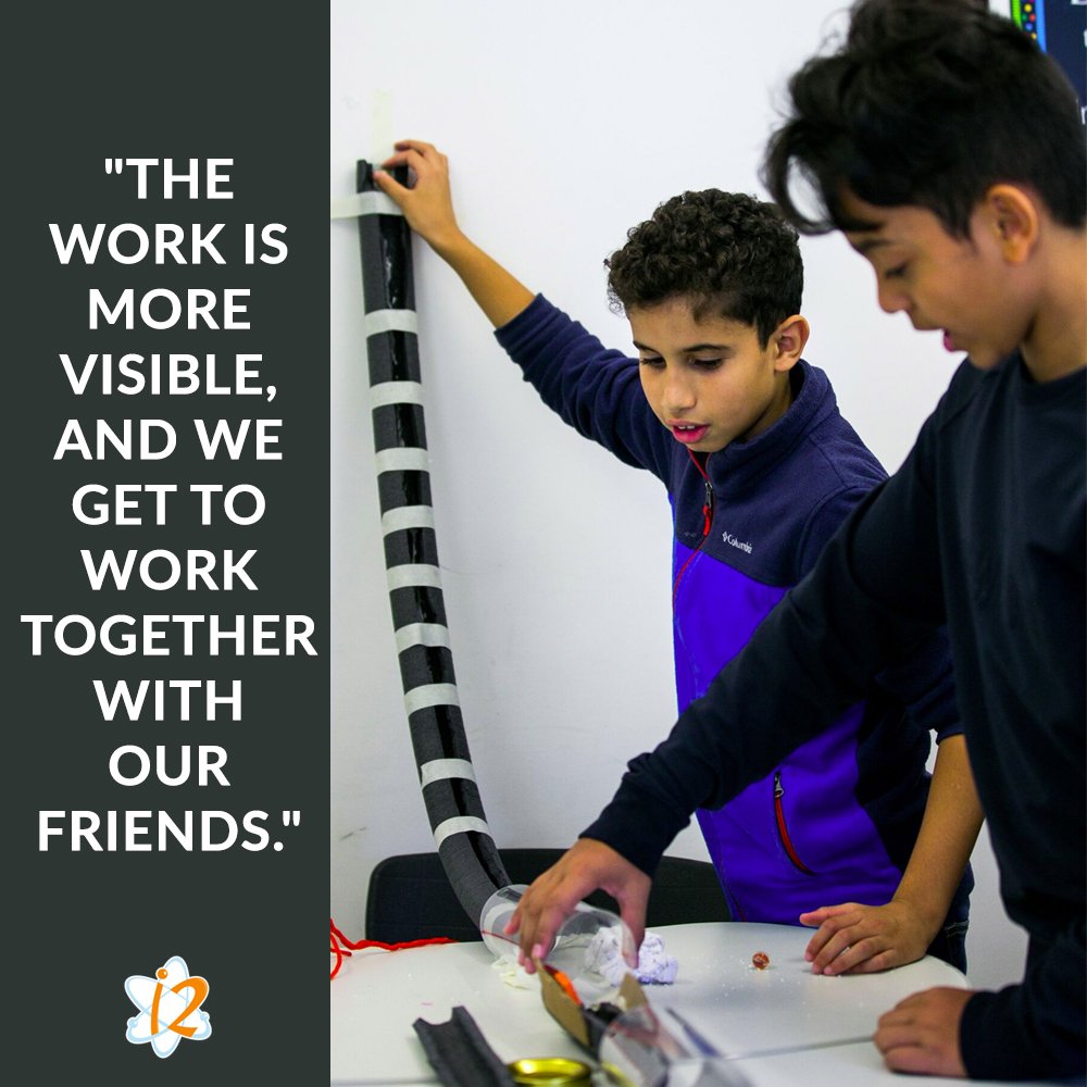 i2Learning's tweet photo. Students in our Kinetic Sculptures course had a memorable week last week during #BostonSTEMWeek! Check out what they had to say! #STEMed https://t.co/k05f2Ctwin