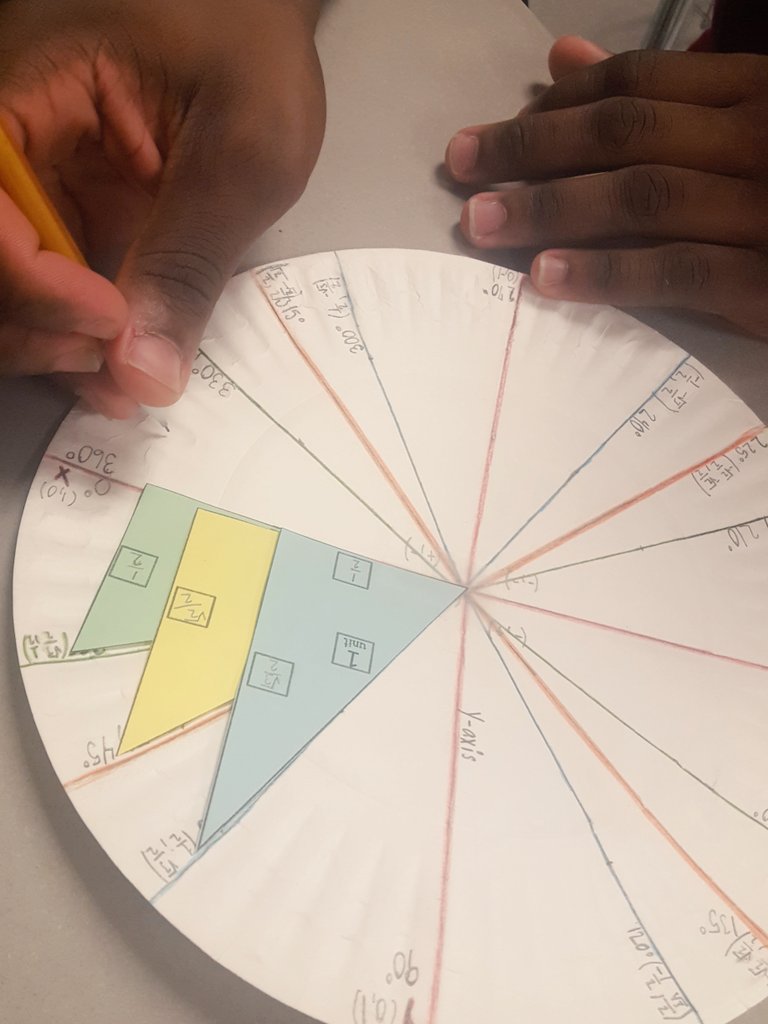 AdrianKeisler's tweet photo. Project based learning is a piece of stem ed. Mini project on unit circle means understanding for them!! #getsteameducated #steamteams https://t.co/Mpfz9InN1w