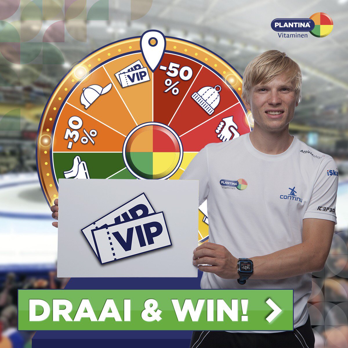 Wil jij tickets winnen om ons in actie te zien? Draai aan het Rad van Plantina en win! --> teamplantina.nl