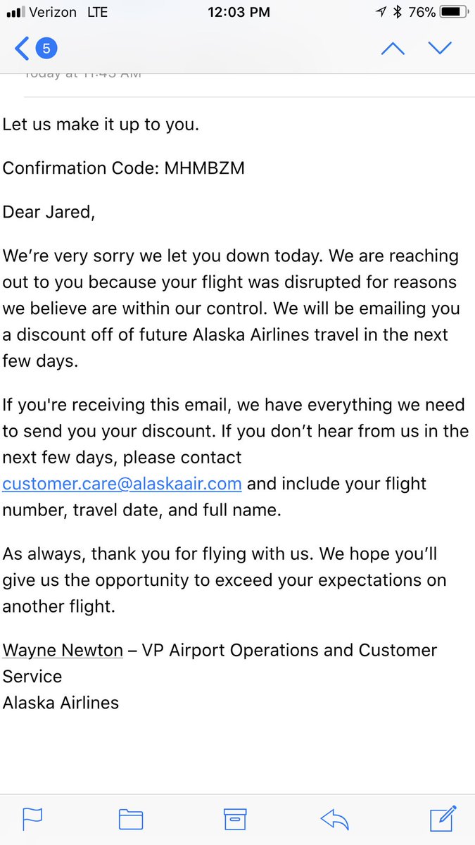 Alaska Airlines Thank You For Your Patience Understanding Angel