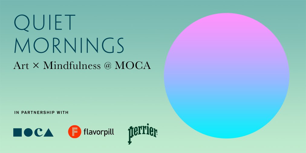 Enjoy an inspiring mindfulness session led by <a href="/LightWatkins/">Light Watkins</a> at <a href="/MOCAlosangeles/">MOCA</a>, c/o @PerrierUSA #perrierflavors
bit.ly/2yM19ok