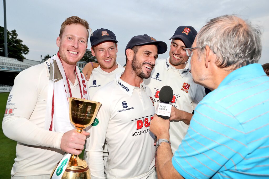 Westley21's tweet photo. Delighted to have signed an extension at this great club @EssexCricket more memories like these to be made! #Eagles #Champions https://t.co/RzQN94zTQn