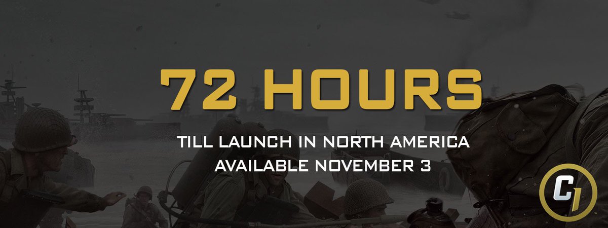 charlieINTEL's tweet image. 72 hours till launch in North America. #CODWWII