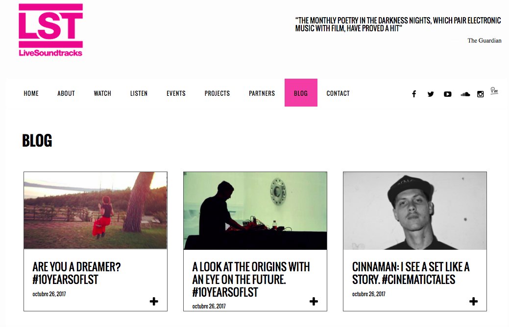 Hey, ARE YOU A DREAMER? If so, check it out, comment and share: livesoundtracks.net #10yearsofLST