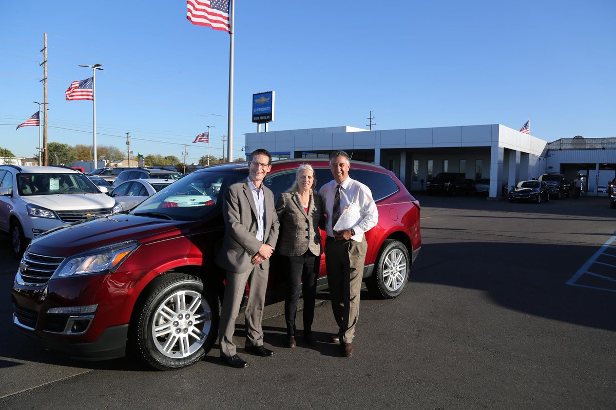 gmfinancial's tweet photo. GM Financial presented a @Chevrolet Traverse to Detroit's @CassCommunity to help fight poverty. Special thanks to Buff Whelan Chevrolet. https://t.co/nHhY99Jlup