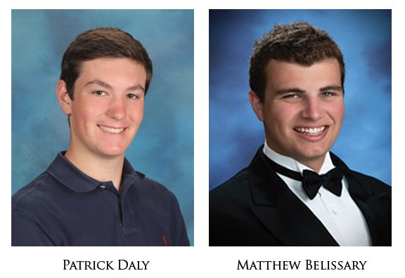 Congratulations to Matthew Belissary from MBH and John Patrick Daly from AAST, semifinalists for the US Senate Youth Scholarship.